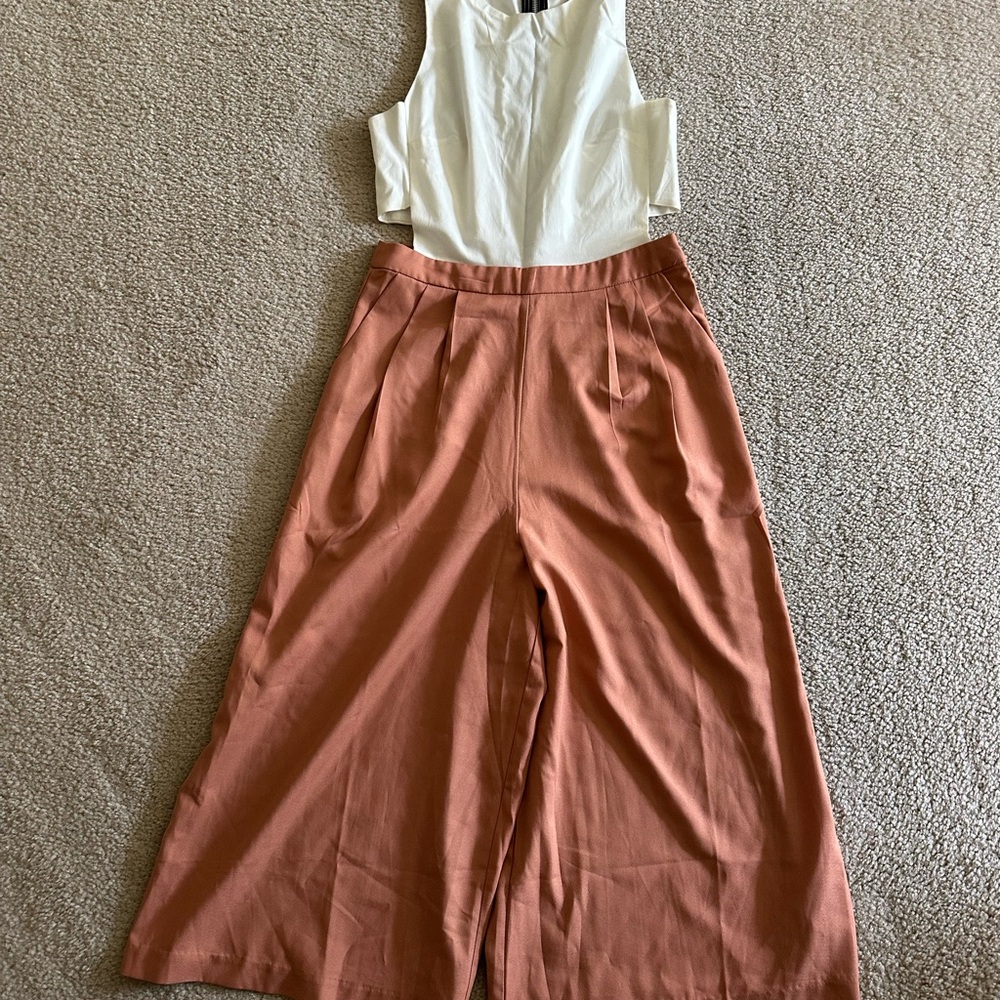 Women's Wide-Leg Pants in Rust